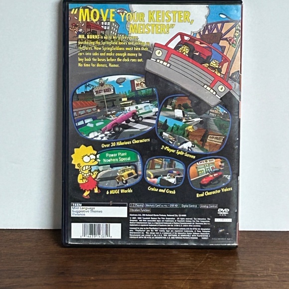Vintage PlayStation 2 Video Game The Simpsons Road Rage - Picture 4 of 4